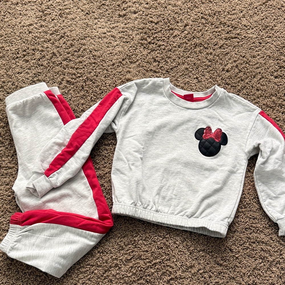 Disney Gray and Red Kids Matching Set